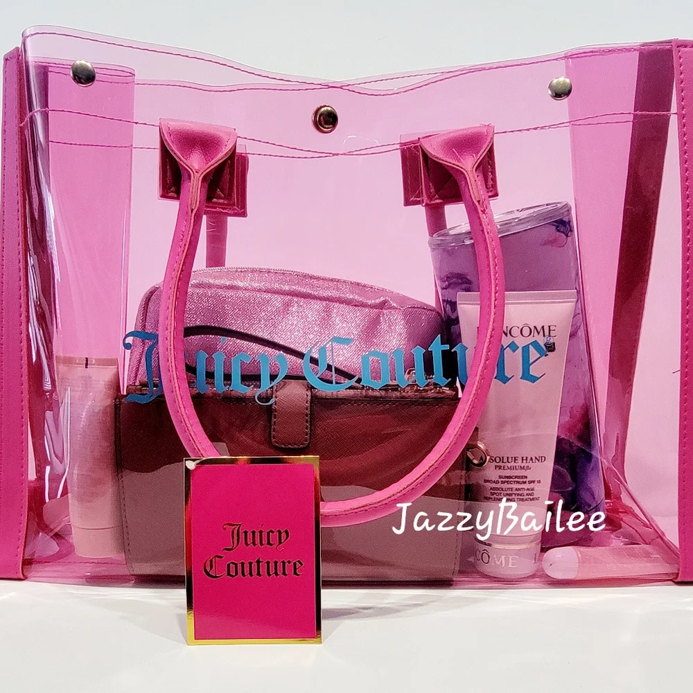 Juicy Couture Clear Pink Tote - Picture 5 of 6